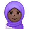 Woman With Headscarf: Dark Skin Tone Emoji 🧕🏿 image - Samsung style