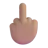 Middle Finger: Medium Skin Tone
