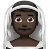 Man With Veil: Dark Skin Tone Emoji 👰🏿‍♂️ image - Apple style