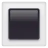 Emoji Pulsante quadrato bianco 🔳 image - WhatsApp style