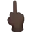 Middle Finger: Dark Skin Tone