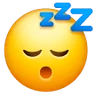 Emoji Volto addormentato 😴 image - Samsung style