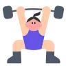 Woman Lifting Weights: Light Skin Tone Emoji 🏋🏻‍♀️ image - Tossface style