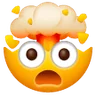 爆発の頭を持つショックを受けた顔 Emoji 🤯 image - Samsung style