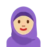 Woman With Headscarf: Medium-Light Skin Tone Emoji 🧕🏼 image - Twitter / X (Twemoji) style