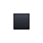 สี่เหลี่ยมจัตุรัสเล็กสีดำ Emoji ▪ image - Facebook Meta style