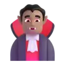 Man Vampire: Medium Skin Tone Emoji 🧛🏽‍♂️ image - Microsoft 3D Fluent style