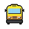 Ankommender Bus Emoji 🚍 image - OpenMoji style