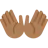 Open Hands: Medium-Dark Skin Tone