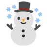 Snowman Emoji ☃ image - Google Noto Color style