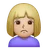 Woman Frowning: Medium-Light Skin Tone
