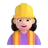 Woman Construction Worker: Light Skin Tone