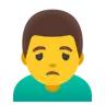 Man Frowning Emoji 🙍‍♂️ image - Google Noto Color style