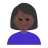 Woman Pouting: Dark Skin Tone