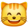Emoji Gatto sorridente con occhi sorridenti 😸 image - Samsung style