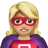 Woman Superhero: Medium-Light Skin Tone