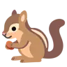 シマリス Emoji 🐿 image - Google Noto Color style