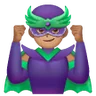 Man Supervillain: Medium Skin Tone Emoji 🦹🏽‍♂️ image - Samsung style