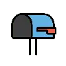 Otwórz skrzynkę pocztową z obniżoną flagą Emoji 📭 image - OpenMoji style