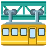 Train suspendu Emoji 🚟 image - Google Noto Color style