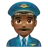 Man Pilot: Medium-Dark Skin Tone