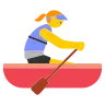 Woman Rowing Boat Emoji 🚣‍♀️ image - Tossface style