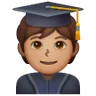 Student: Medium Skin Tone Emoji 🧑🏽‍🎓 image - Samsung style