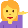 Woman Tipping Hand Emoji 💁‍♀️ image - Twitter / X (Twemoji) style