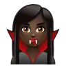 Woman Vampire: Dark Skin Tone Emoji 🧛🏿‍♀️ image - WhatsApp style