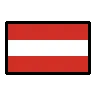 Flag: Austria Emoji 🇦🇹 image - OpenMoji style