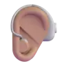 Ear With Hearing Aid: Medium Skin Tone Emoji 🦻🏽 image - Microsoft 3D Fluent style