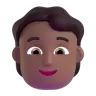 Person: Medium-Dark Skin Tone Emoji 🧑🏾 image - Microsoft 3D Fluent style
