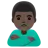 Man Pouting: Dark Skin Tone