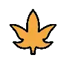 Emoji foglia di acero 🍁 image - OpenMoji style