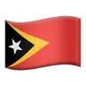 Flag: Timor-Leste Emoji 🇹🇱 image - Apple style