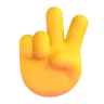 Emoji Mâna Victoriei ✌ image - Microsoft 3D Fluent style