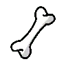 Bone Emoji 🦴 image - OpenMoji style