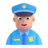 Man Police Officer: Medium-Light Skin Tone
