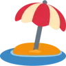ชายหาดที่มีร่ม Emoji 🏖 image - Twitter / X (Twemoji) style
