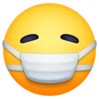 ใบหน้าด้วยหน้ากากทางการแพทย์ Emoji 😷 image - Facebook Meta style
