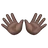 Open Hands: Dark Skin Tone