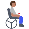 Person In Motorized Wheelchair: Medium Skin Tone Emoji 🧑🏽‍🦼 image - Tossface style