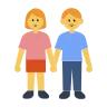 Emoji Tenersi per mano della donna e dell'uomo 👫 image - Tossface style