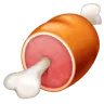 Emoji Carne all'osso 🍖 image - WhatsApp style