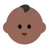 Baby: Medium-Dark Skin Tone Emoji 👶🏾 image - Tossface style