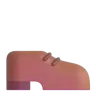 Mans Schuh Emoji 👞 image - Microsoft 3D Fluent style