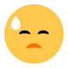 冷汗 Emoji 😓 image - Tossface style