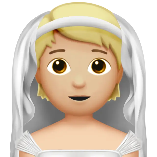 Person With Veil: Medium-Light Skin Tone