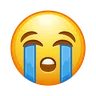 Loudly Crying Face Emoji 😭 image - Telegram style