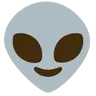 Emoji Alieno extraterrestre 👽 image - Google Noto Color style